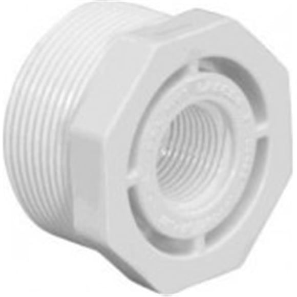 Lasco Fittings 1.5 in. Male Pipe Thread x 1.25 in. Female Pipe Thread PVC Reducer