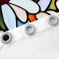 thumbnail image 4 of Ensemble de Rideaux de Fenêtre à Marguerites Blanches, 2 Panneaux, Rideau Rustique Jardin Naturel avec Fleurs en Floraison, Rideaux de Fenêtre Patchwork Style Vitrail Artistique pour Chambre d'Enfants Garçons, 52l X 63h Pouces, 4 of 6