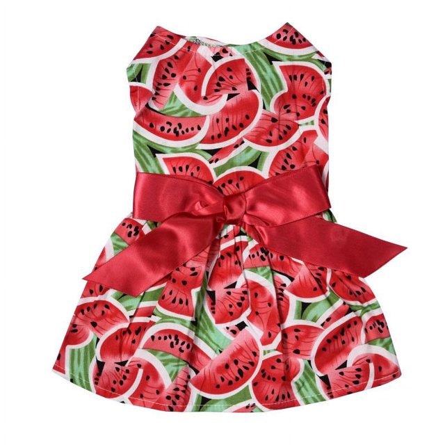 Chien Robe d'Été Sweetie Blanc Points Modèle Robes Vêtements avec Bowknot Robe Sans Manches Cool pour Chien Chiot Chat