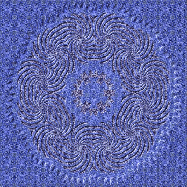 Ahgly Tapis d'Intérieur Lavable en Machine Carré Transitionnel Bleu Ciel, 5 Pieds Carré