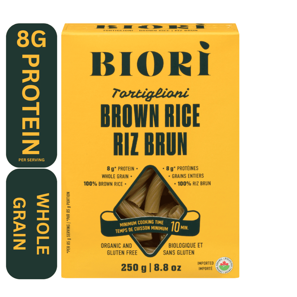Biori 100% Organic Gluten Free Pasta Brown Rice Tortiglioni 250g