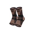 thumbnail image 1 of Ankles Brace Sweat-absorbing Nonslip Sports Sock Elastic Breathable Compression Protective Unisex Gym Injury Recovery Support Stripe L, 1 of 9