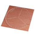 thumbnail image 1 of Coofit Center Finder Clear Round Woodworking Compass for Drawing Circles Lathe Work, 1 of 10