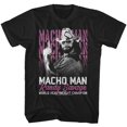 thumbnail image 1 of Macho Man Heavyweight Champ Black Adult T-Shirt 5Xl, 1 of 2