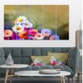 thumbnail image 1 of White Sunflower and Gerbera Flowers - Floral Canvas Art Print, 1 of 3