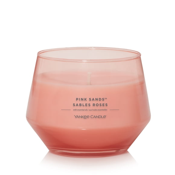 Yankee Candle Scented Candle, Pink Sands, 10 oz, Studio Collection, Up to 50 Hours of Burn Time