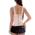 thumbnail image 3 of DuoJiaJ Fishbone Corset Strap Vest Embroidered Jacquard Shapewear, 3 of 4