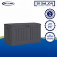 thumbnail image 2 of Suncast 50 gal. Medium Deck Box – Outdoor Resin Storage with Lock, Patio/Deck, 2 of 11