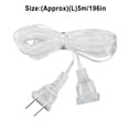 thumbnail image 4 of Bgsha Lumières d'Extension Câble Transparent Cordon d'Extension Fiche Cordon d'Extension Fiche d'Extension Invisible Accessoire de Lumière Rallonge Fil pour Noël Mariage Guirlande DEL Décoration, 4 of 9