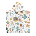 thumbnail image 2 of Kids Beach Hooded Beach Changing Towel Swimming Wearable, 2 of 3