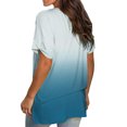 thumbnail image 3 of Pompotops T-shirt Décontracté Mode Femme Col en V Manches Courtes Ample, 3 of 7