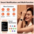 thumbnail image 4 of Fitness Tracker Smart Watch for Women Men Make/Answer Calls with Fitness and Wellness Tracking 100+ Sports Modes Step Calorie Counter IP68 Waterproof Fits for Android and iPhone, Pink, 4 of 8