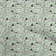 thumbnail image 1 of oneOone Polyester Lycra Mint Green Fabric Dog Sewing Craft Projects Fabric Prints By Yard 56 Inch Wide, 1 of 4