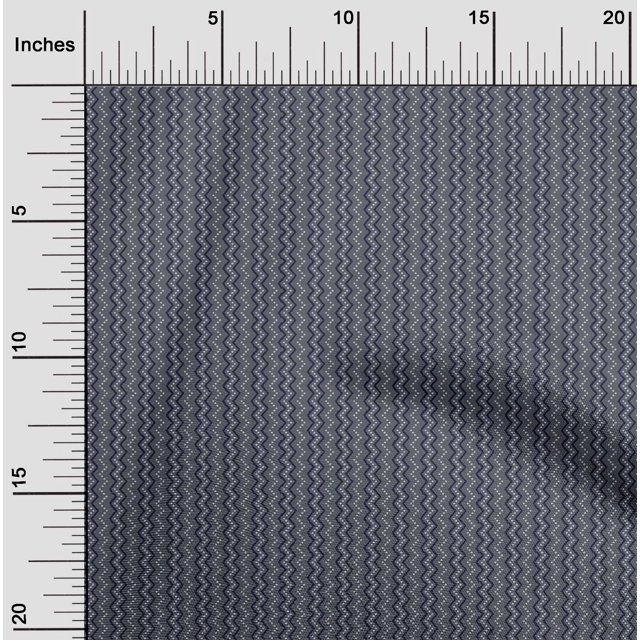 oneOone Viscose Jersey Fabric Dot & Chevron Block Decor Fabric Printed BTY 60 Inch Wide