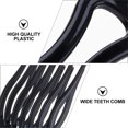 thumbnail image 3 of Peigne à Cheveux Professionnel Extra Grand pour Boucles Plastique Noir 4 Pcs 7.1x3.9x0.3In, 3 of 5