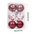 thumbnail image 3 of 6CM6PC Christmas Decorations Tree Ball Bauble Hanging Home Party Ornament Decor, 3 of 4