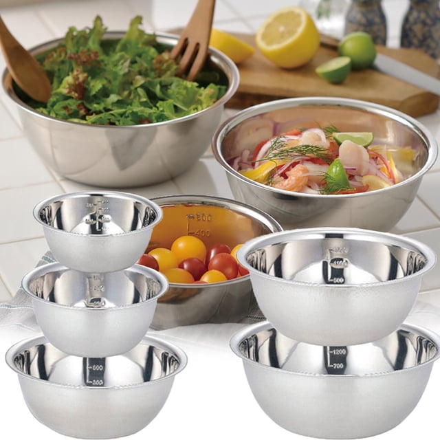 Wzzjkit Mixing Bowls Rust Steel Thickened Multi-functional Large Basin Stainless Steel Basin Set Soup Basin Stainless Steel Water Basin Mixing Bowl 1500ml