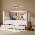 thumbnail image 3 of Storkcraft Casablanca 5-in-1 Convertible Crib with Drawer, Blush, 3 of 17