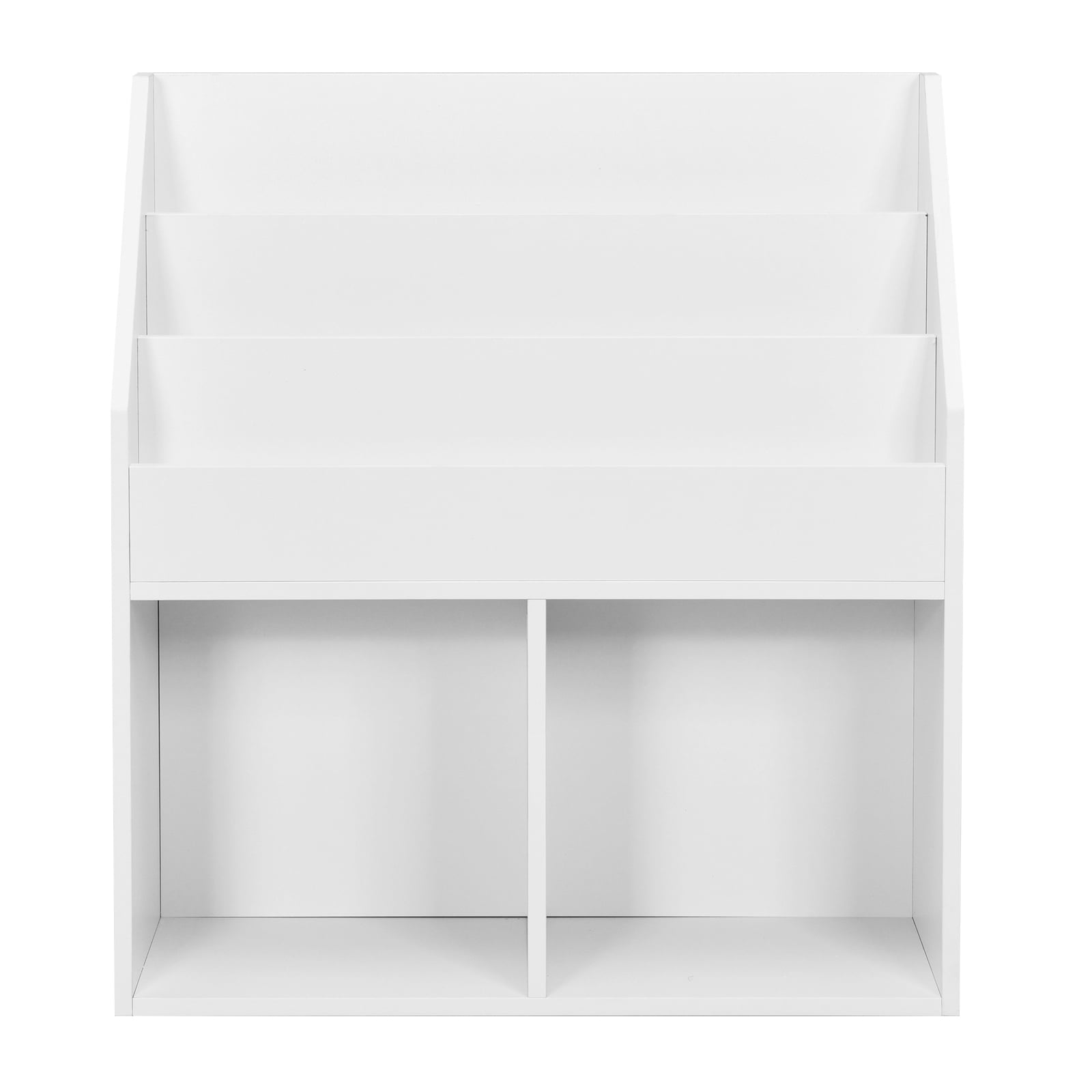 Patiojoy Kids Wooden Bookshelf Bookcase Display Rack Toy Storage Cabinet Organizer Holder for Kids Room&Nursery
