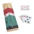 thumbnail image 1 of WE Games Cabinet Cribbage Set - Nautical Print - Solid Wood 3 Track Board, 1 of 8