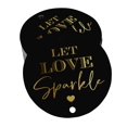 thumbnail image 1 of Inkdotpot Gold Foil Paper Hang Tags Let Love Sparkle Wedding Favor Tags 100 Pieces, 1 of 1
