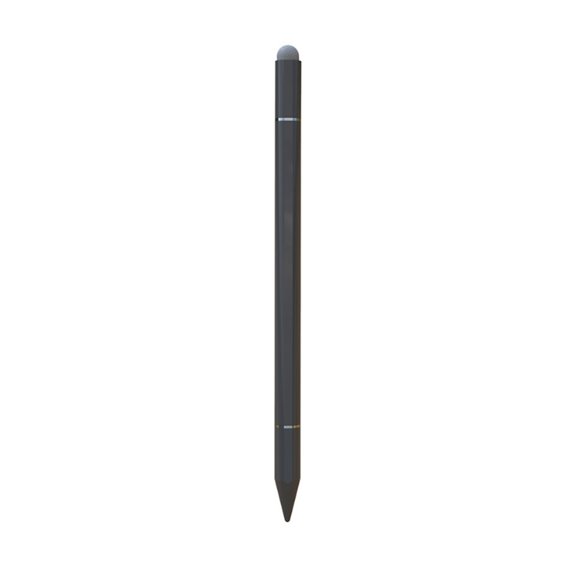 Magnetic Dual-Tip Capacitive Stylus with Fiber & Transparent Disc Tips - Lightweight Aluminum Body, No Battery/Bluetooth Needed - Compatible with iPad, iPhone, Android Tablets, Smartphones & Laptops