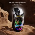 thumbnail image 3 of Wireless Gaming Mouse, 8000 DPI, RGB Lighting, USB-C, 200 Hours Battery Life, Tri-mode Connection, 3 of 10