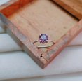 thumbnail image 3 of Created Alexandrite Ring, 925 Sterling Silver Ring, Alexandrite Ring, Color Change Stone Ring, Round Cut Alexandrite Ring, Ring for Gift Wedding Gift, 3 of 3