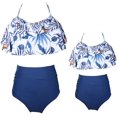 thumbnail image 1 of Girls Swimsuit High Waisted Two Pieces Bikini Set Swimwear Bathing Suits, 1 of 7