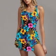 thumbnail image 2 of Robes de Bain pour Femmes Tankini une Pièce Modeste Maillot de Bain Contrôle du Ventre Robe de Bain, 2 of 5