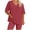 Watermelon Red, variant on Womens Pajamas Two Piece Plus Size Lounge Sets Short Sleeve Oversized Tshirt Slim Shorts Sleepwear Pjs Weekend Hot Pink, L