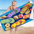 thumbnail image 3 of Dvkptbk Home Essentials Summer Beach Slippers Beach Towel Microfiber Double-Sided Velvet Beach Towel Swimming Towel Versatile Beach Towel Apartment Essentials, 3 of 6