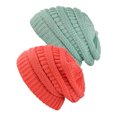 thumbnail image 1 of Tuque Tricotée pour Femmes (Lot de 2), Menthe/corail, 1 of 1