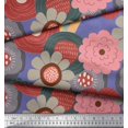 thumbnail image 2 of Soimoi Moss Georgette Fabric Flower Artistic Print Sewing Fabric Yard 42 Inch Wide, 2 of 3