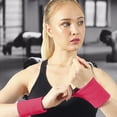thumbnail image 1 of RKSTN Bracelet de Protection en Polyester, Support de Poignet pour Volleyball, Badminton, Tennis, Basketball, Serviettes de Poignet, Accessoires de Sport, Designs Élégants, Tissu Absorbant, 1 of 5