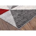 thumbnail image 3 of Lbaiet CH866R26 Yaritza Geometric 2 x 6 ft. Runner Rug, Red, White & Gray, 3 of 4
