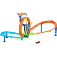 thumbnail image 1 of Hot Wheels Rapid Launch & Loop Playset with 1:64 Scale Die-Cast Toy Car, Crash & Track Set, 1 of 7