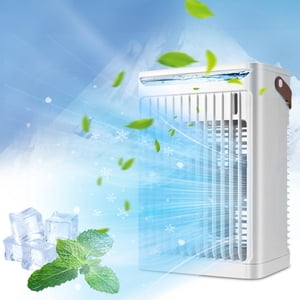 Dvkptbk Air Conditioner New Desktop Humidifier Spray Conditioning Fan Water Fan Colorful Night Light Home Essentials