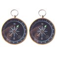 thumbnail image 1 of FRCOLOR mini compass 2Pcs Compass Keychain Portable Pocket Keyring Decorations Birthday Wedding Party Gift Favors,1.73"X0.47"X0.47", 1 of 4