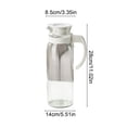 thumbnail image 4 of Glass Water Jug Pitcher,Heat Resistant Beverage Container Carafe,Leak Proof Lid Large Capacity Easy Clean Design Glass Water Jug Pitcher,Suitable For Tea Juice Milk Serving Glass Water Jug Pitcher, 4 of 6
