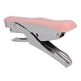 thumbnail image 2 of Hand Held Stapler Ergonomic Frosted Surfaces Portable Plier Stapler Home School Office Binding Documents Pink, 2 of 14
