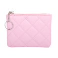 thumbnail image 1 of Ediodpoh Women's Mini Zip Purse Quilted Embroidery Small Wallet For Cards Compact And Stylish Pink, 1 of 4