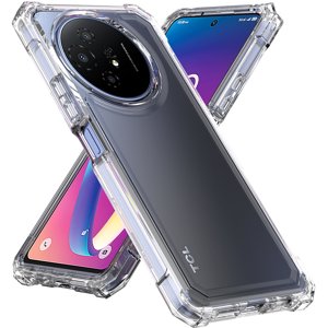 Cas évidents pour TCL 60 XE NxtPaper 5G Téléphone (2025), Nakedcellphone [Absorbant les chocs] Hybride TPU housse - Transparent