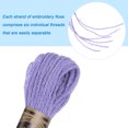 thumbnail image 4 of Unique Bargains Lavender Embroidery Floss, 8m Long Fiber Cotton - 12 Skeins, 4 of 6