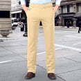thumbnail image 1 of Pisexur Pantalon Habillé pour Homme Pantalon Chino Extensible Performance Ultime avec Taille Extensible, Pantalon pour Homme Résistant aux Plis Kaki,35, 1 of 5