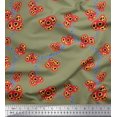 thumbnail image 1 of Soimoi Crepe Silk Fabric Flower Artistic Print Sewing Fabric Yard 42 Inch Wide, 1 of 3