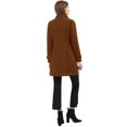 thumbnail image 5 of INSPIRE CHIC Manteau d'Hiver Tendance pour Femmes à Col Montant, à Double Boutonnage, 5 of 5