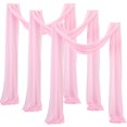 thumbnail image 1 of LCXmlly Roasting Pan Wedding Arch Drape Fabric Long 3 Panels Wide Sheer Wrinkle Free Soft Party Backdrop Drapery, 1 of 6