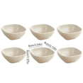 thumbnail image 3 of Fridja Home Decor Clearance 4 Inches Square Seasoning Plates 6 Boxed Wheats Straw Plates Sauces Plates, 3 of 6