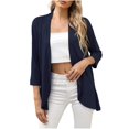 thumbnail image 1 of Cardigan à Manches 3/4 pour Femmes Cardigan à Manches 3/4 pour Femmes Mode Décontractée Confortable Cardigan Uni Haut Blouse, 1 of 9